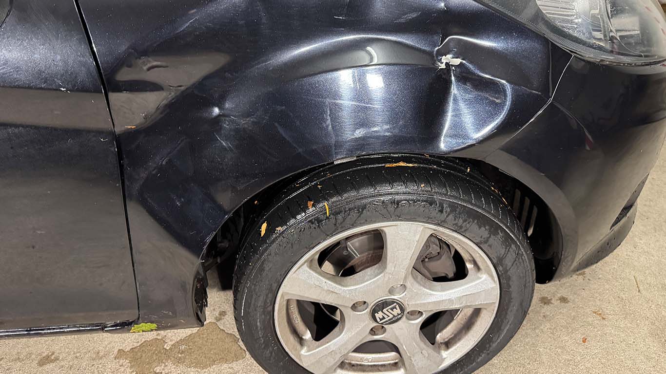 Seitenschaden am Auto